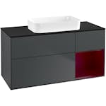 Tvättställsskåp Villeroy & Boch Finion med 3 Lådor Hylla och Bänkskiva för Fristående Tvättställ