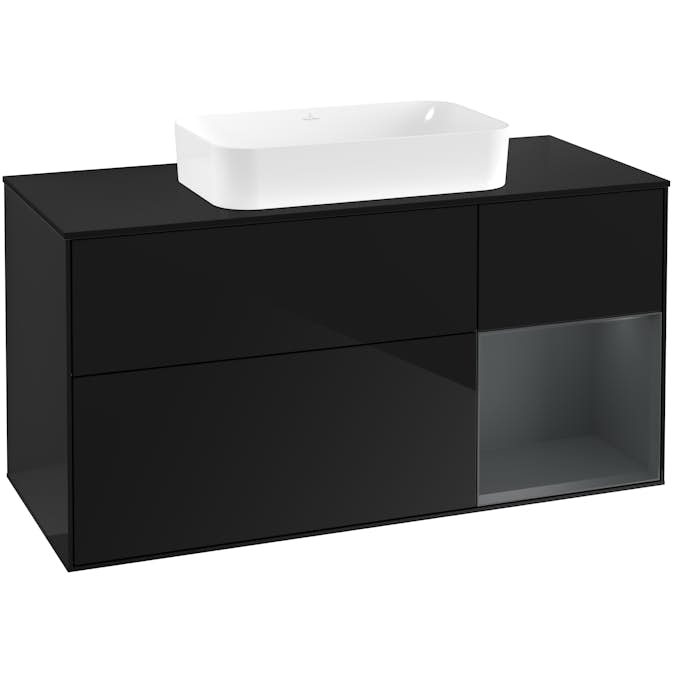 Tvättställsskåp Villeroy & Boch Finion med 3 Lådor Hylla och Bänkskiva för Fristående Tvättställ
