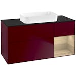 Tvättställsskåp Villeroy & Boch Finion med 3 Lådor Hylla och Bänkskiva för Fristående Tvättställ