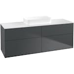 Tvättställsskåp Villeroy & Boch Finion med 4 Lådor och Bänkskiva för Fristående Tvättställ