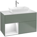 Tvättställsskåp Villeroy & Boch Finion med 2 Lådor Hylla och Bänkskiva för Fristående Tvättställ från Artis & Collaro