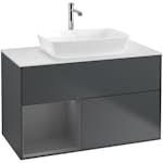 Tvättställsskåp Villeroy & Boch Finion med 2 Lådor Hylla och Bänkskiva för Fristående Tvättställ från Artis & Collaro