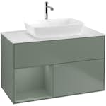 Tvättställsskåp Villeroy & Boch Finion med 2 Lådor Hylla och Bänkskiva för Fristående Tvättställ från Artis & Collaro