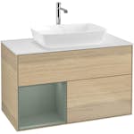 Tvättställsskåp Villeroy & Boch Finion med 2 Lådor Hylla och Bänkskiva för Fristående Tvättställ från Artis & Collaro