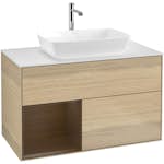 Tvättställsskåp Villeroy & Boch Finion med 2 Lådor Hylla och Bänkskiva för Fristående Tvättställ från Artis & Collaro