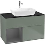 Tvättställsskåp Villeroy & Boch Finion med 2 Lådor Hylla och Bänkskiva för Fristående Tvättställ från Artis & Collaro