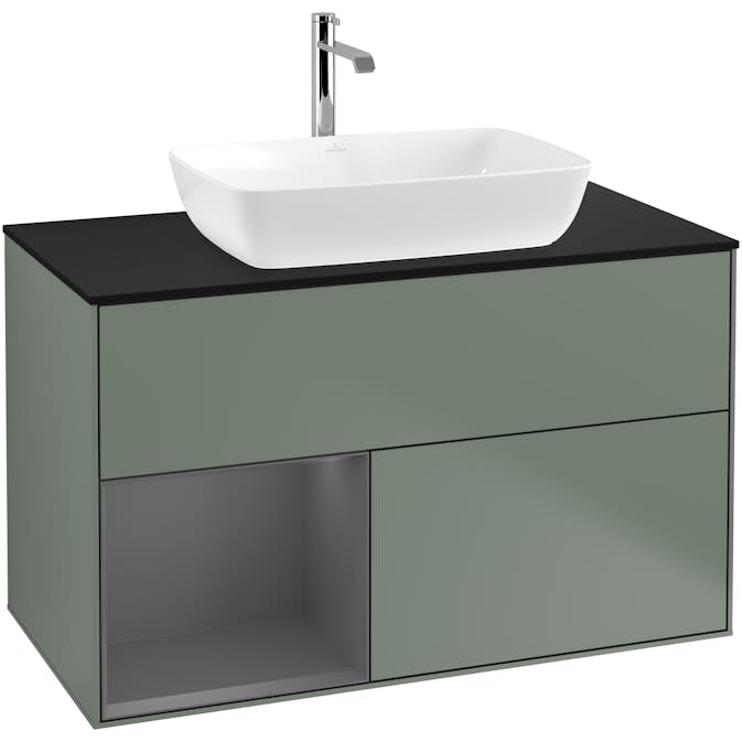 Tvättställsskåp Villeroy & Boch Finion med 2 Lådor Hylla och Bänkskiva för Fristående Tvättställ från Artis & Collaro