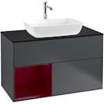 Tvättställsskåp Villeroy & Boch Finion med 2 Lådor Hylla och Bänkskiva för Fristående Tvättställ från Artis & Collaro