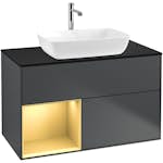 Tvättställsskåp Villeroy & Boch Finion med 2 Lådor Hylla och Bänkskiva för Fristående Tvättställ från Artis & Collaro