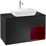 Tvättställsskåp Villeroy & Boch Finion med 2 Lådor Hylla och Bänkskiva för Fristående Tvättställ från Artis & Collaro
