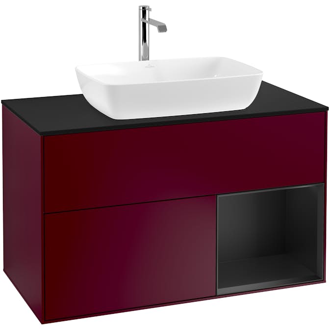 Tvättställsskåp Villeroy & Boch Finion med 2 Lådor Hylla och Bänkskiva för Fristående Tvättställ från Artis & Collaro