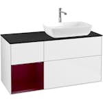 Tvättställsskåp Villeroy & Boch Finion med 3 Lådor Hylla och Bänkskiva för Ocentrerat Tvättställ från Artis & Collaro