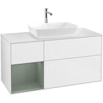 Tvättställsskåp Villeroy & Boch Finion med 3 Lådor Hylla och Bänkskiva för Fristående Tvättställ från Artis & Collaro