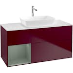 Tvättställsskåp Villeroy & Boch Finion med 3 Lådor Hylla och Bänkskiva för Fristående Tvättställ från Artis & Collaro