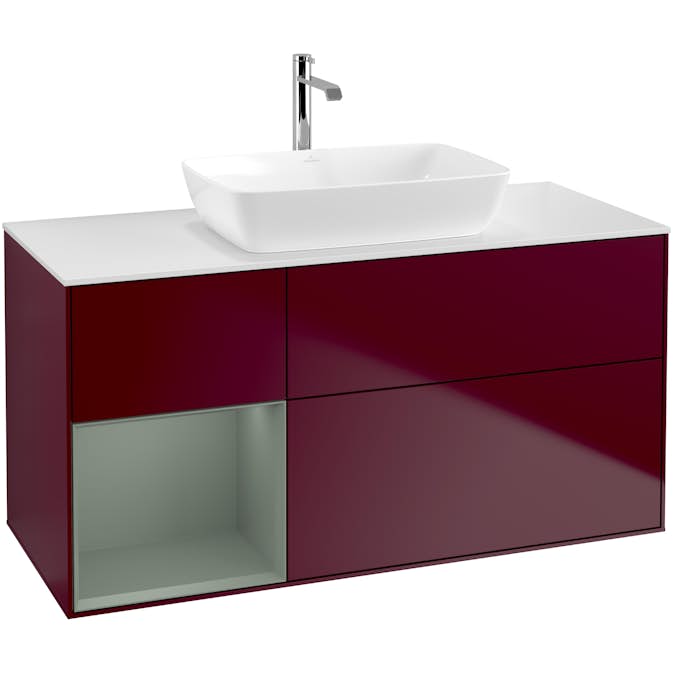 Tvättställsskåp Villeroy & Boch Finion med 3 Lådor Hylla och Bänkskiva för Fristående Tvättställ från Artis & Collaro