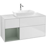 Tvättställsskåp Villeroy & Boch Finion med 3 Lådor Hylla och Bänkskiva för Fristående Tvättställ från Artis & Collaro