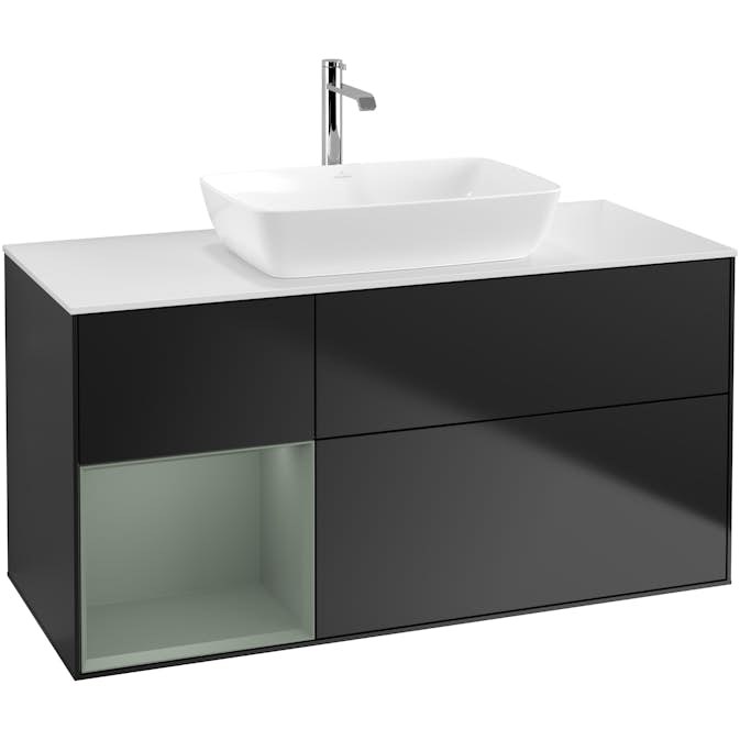 Tvättställsskåp Villeroy & Boch Finion med 3 Lådor Hylla och Bänkskiva för Fristående Tvättställ från Artis & Collaro