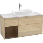 Tvättställsskåp Villeroy & Boch Finion med 3 Lådor Hylla och Bänkskiva för Fristående Tvättställ från Artis & Collaro
