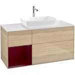 Tvättställsskåp Villeroy & Boch Finion med 3 Lådor Hylla och Bänkskiva för Fristående Tvättställ från Artis & Collaro