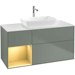 Tvättställsskåp Villeroy & Boch Finion med 3 Lådor Hylla och Bänkskiva för Fristående Tvättställ från Artis & Collaro