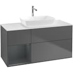 Tvättställsskåp Villeroy & Boch Finion med 3 Lådor Hylla och Bänkskiva för Fristående Tvättställ från Artis & Collaro