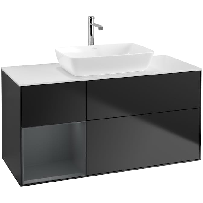 Tvättställsskåp Villeroy & Boch Finion med 3 Lådor Hylla och Bänkskiva för Fristående Tvättställ från Artis & Collaro