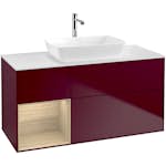 Tvättställsskåp Villeroy & Boch Finion med 3 Lådor Hylla och Bänkskiva för Fristående Tvättställ från Artis & Collaro