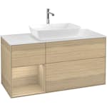 Tvättställsskåp Villeroy & Boch Finion med 3 Lådor Hylla och Bänkskiva för Fristående Tvättställ från Artis & Collaro