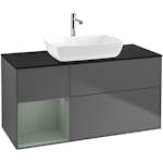 Tvättställsskåp Villeroy & Boch Finion med 3 Lådor Hylla och Bänkskiva för Fristående Tvättställ från Artis & Collaro