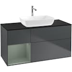 Tvättställsskåp Villeroy & Boch Finion med 3 Lådor Hylla och Bänkskiva för Fristående Tvättställ från Artis & Collaro