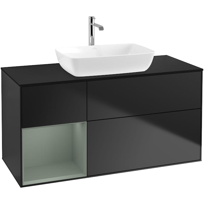 Tvättställsskåp Villeroy & Boch Finion med 3 Lådor Hylla och Bänkskiva för Fristående Tvättställ från Artis & Collaro