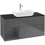 Tvättställsskåp Villeroy & Boch Finion med 3 Lådor Hylla och Bänkskiva för Fristående Tvättställ från Artis & Collaro