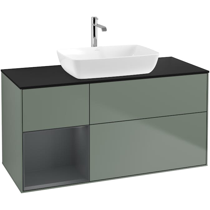 Tvättställsskåp Villeroy & Boch Finion med 3 Lådor Hylla och Bänkskiva för Fristående Tvättställ från Artis & Collaro