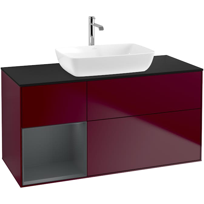 Tvättställsskåp Villeroy & Boch Finion med 3 Lådor Hylla och Bänkskiva för Fristående Tvättställ från Artis & Collaro