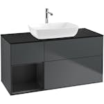 Tvättställsskåp Villeroy & Boch Finion med 3 Lådor Hylla och Bänkskiva för Fristående Tvättställ från Artis & Collaro