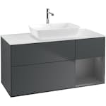 Tvättställsskåp Villeroy & Boch Finion med 3 Lådor Hylla och Bänkskiva för Fristående Tvättställ från Artis & Collaro