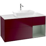 Tvättställsskåp Villeroy & Boch Finion med 3 Lådor Hylla och Bänkskiva för Fristående Tvättställ från Artis & Collaro
