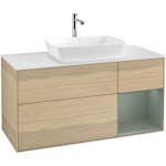 Tvättställsskåp Villeroy & Boch Finion med 3 Lådor Hylla och Bänkskiva för Fristående Tvättställ från Artis & Collaro