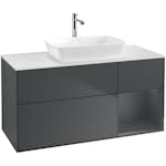 Tvättställsskåp Villeroy & Boch Finion med 3 Lådor Hylla och Bänkskiva för Fristående Tvättställ från Artis & Collaro