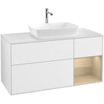 Tvättställsskåp Villeroy & Boch Finion med 3 Lådor Hylla och Bänkskiva för Fristående Tvättställ från Artis & Collaro