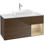 Tvättställsskåp Villeroy & Boch Finion med 3 Lådor Hylla och Bänkskiva för Fristående Tvättställ från Artis & Collaro