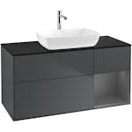 Tvättställsskåp Villeroy & Boch Finion med 3 Lådor Hylla och Bänkskiva för Fristående Tvättställ från Artis & Collaro