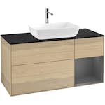 Tvättställsskåp Villeroy & Boch Finion med 3 Lådor Hylla och Bänkskiva för Fristående Tvättställ från Artis & Collaro