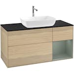 Tvättställsskåp Villeroy & Boch Finion med 3 Lådor Hylla och Bänkskiva för Fristående Tvättställ från Artis & Collaro