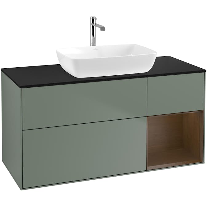 Tvättställsskåp Villeroy & Boch Finion med 3 Lådor Hylla och Bänkskiva för Fristående Tvättställ från Artis & Collaro