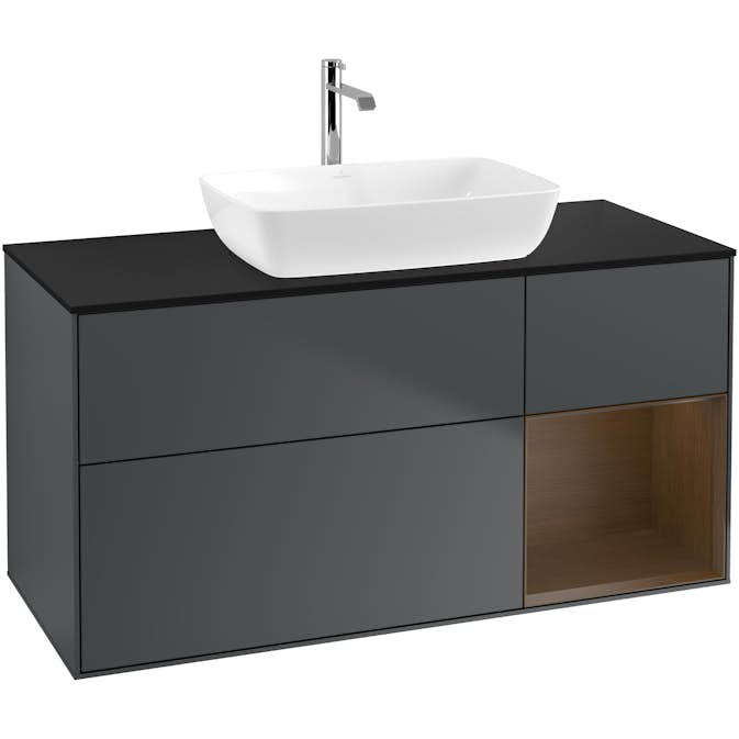 Tvättställsskåp Villeroy & Boch Finion med 3 Lådor Hylla och Bänkskiva för Fristående Tvättställ från Artis & Collaro