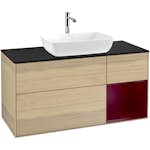 Tvättställsskåp Villeroy & Boch Finion med 3 Lådor Hylla och Bänkskiva för Fristående Tvättställ från Artis & Collaro