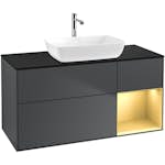 Tvättställsskåp Villeroy & Boch Finion med 3 Lådor Hylla och Bänkskiva för Fristående Tvättställ från Artis & Collaro