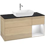 Tvättställsskåp Villeroy & Boch Finion med 3 Lådor Hylla och Bänkskiva för Fristående Tvättställ från Artis & Collaro