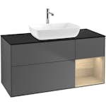 Tvättställsskåp Villeroy & Boch Finion med 3 Lådor Hylla och Bänkskiva för Fristående Tvättställ från Artis & Collaro